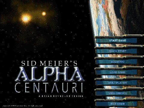 Sid Meier's Alpha Centauri - title